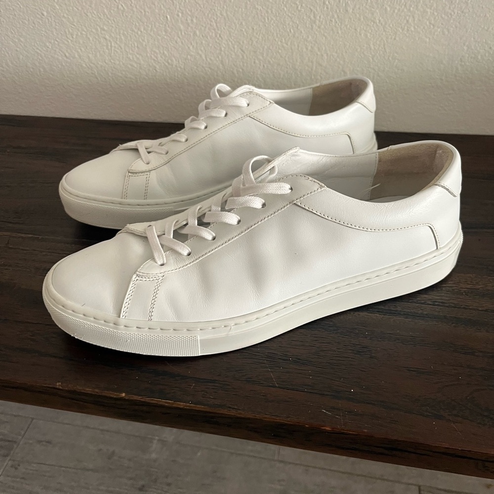 Koop white leather Sneakers 
Men’s size 10